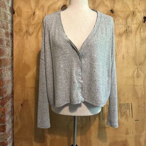 Urban Outfitters Out From Under Gray Cardigan Sweater Sz S